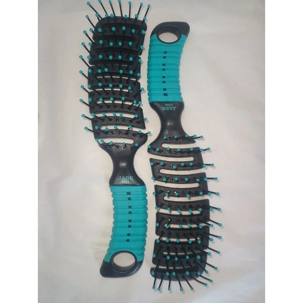 6 New Curved Vent Flex Hairbrushes Quick Dry Brushes Wet Hair Blow Dryer Styling